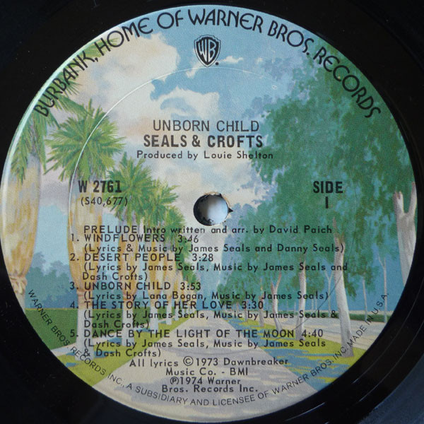 Seals & Crofts - Unborn Child | Warner Bros. Records (W 2761) - 4