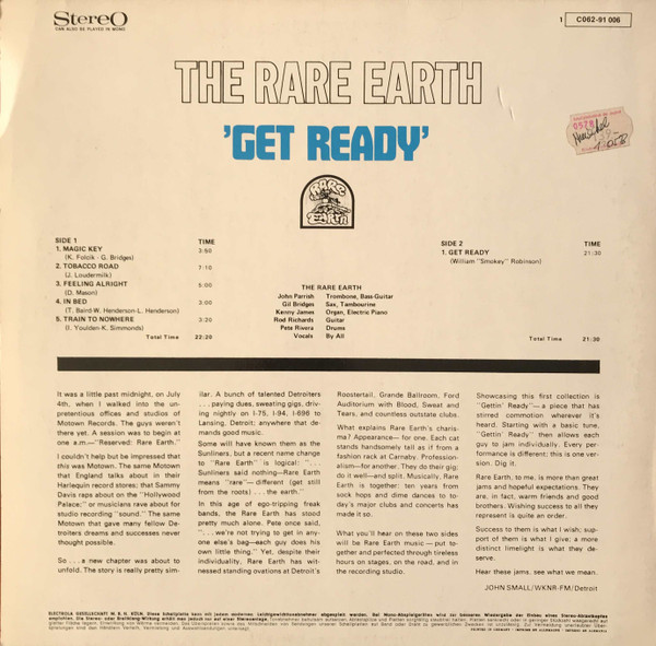 Rare Earth - Get Ready | Rare Earth (1 C 062-91 006) - 2 Rare Earth - Get Ready | Rare Earth (1 C 062-91 006) - 2
