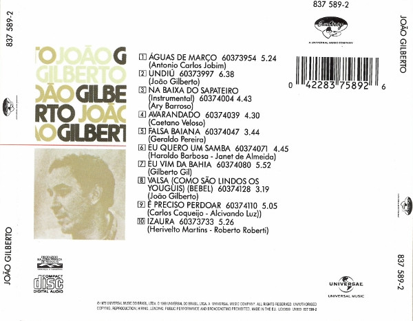 João Gilberto - João Gilberto | EmArcy (837 589-2) - 4