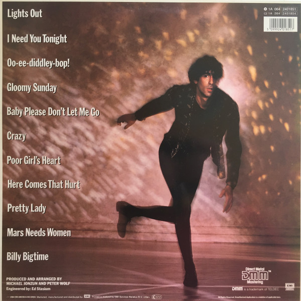 Peter Wolf - Lights Out | EMI America (1A 064-24 0185 1) - 2