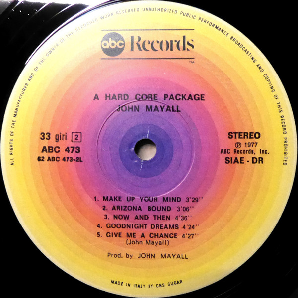 John Mayall - A Hard Core Package | ABC Records (ABC 473) - 4