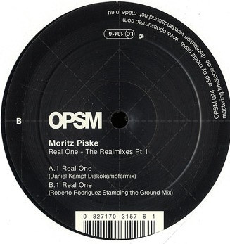 Moritz Piske - Real One - The Realmixes Pt. 1 | Opossum Recordings (OPSM 024) - main Moritz Piske - Real One - The Realmixes Pt. 1 | Opossum Recordings (OPSM 024) - main