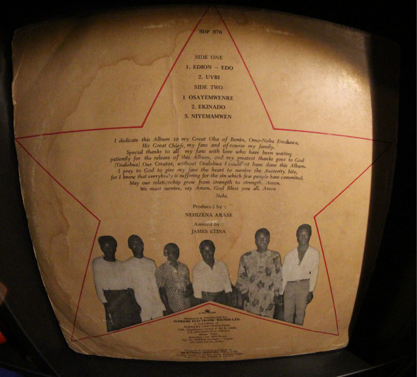 Nehi Zena Arase And His Edo Funkitiers - Edion-Edo | Supremedisk (SDP 076) - 2