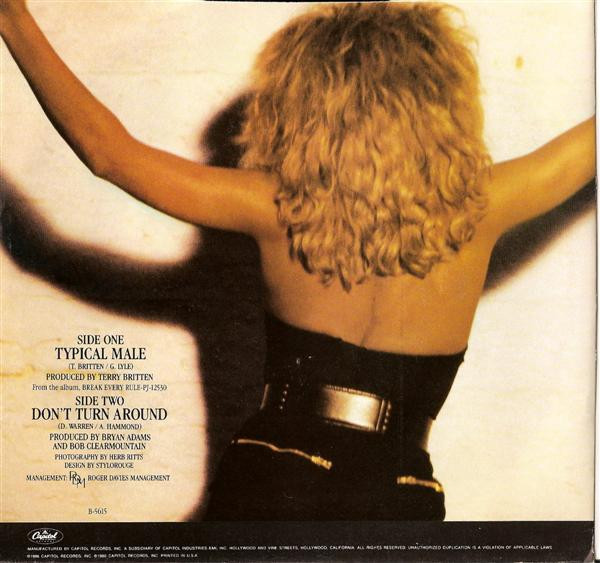 Tina Turner - Typical Male | Capitol Records (B-5615) - 2