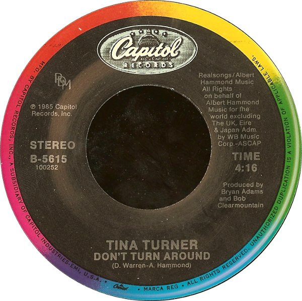 Tina Turner - Typical Male | Capitol Records (B-5615) - 4