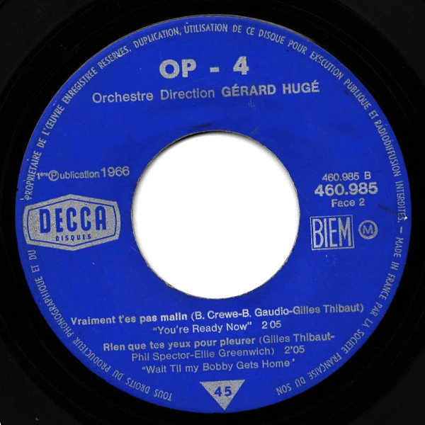 Les OP'4 Avec Le Participation De Eric Charden - L’enfant S’endort | Decca (460.985) - 4 Les OP'4 Avec Le Participation De Eric Charden - L’enfant S’endort | Decca (460.985) - 4