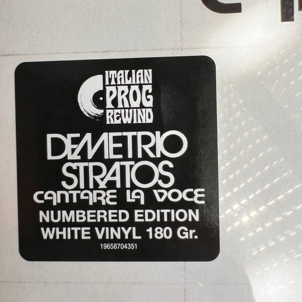 Demetrio Stratos - Cantare La Voce | Cramps Records (19658704351) - 3