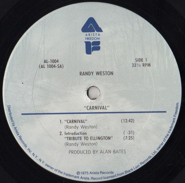 Randy Weston - Carnival (Live At Montreux '74) | Arista (AL 1004) - 2