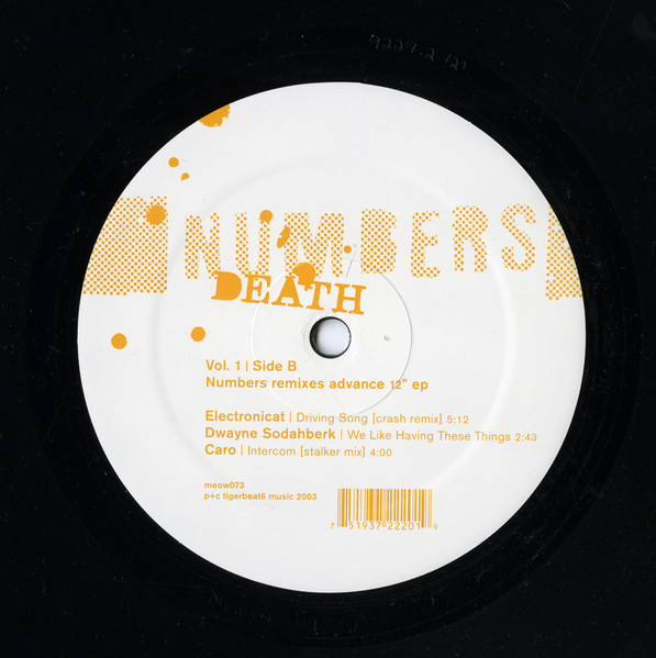 Numbers - Death Vol. 1 | Tigerbeat6 (meow073) - 2