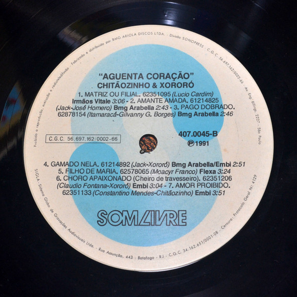 Chitãozinho & Xororó - Aguenta Coração | Som Livre (407.0045) - 4 Chitãozinho & Xororó - Aguenta Coração | Som Livre (407.0045) - 4