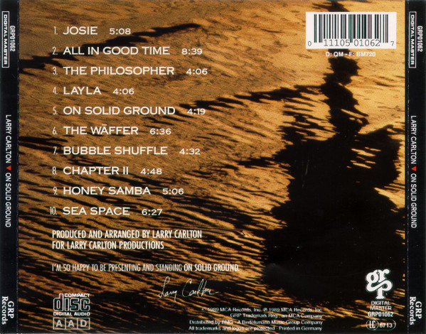 Larry Carlton - On Solid Ground | GRP (GRP01062) - 2