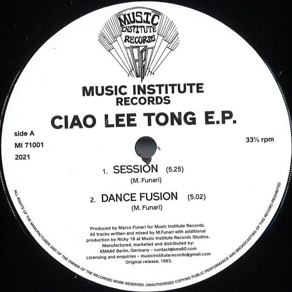 Ciao Lee Tong - Ciao Lee Tong EP | Music Institute Records (MI71001)