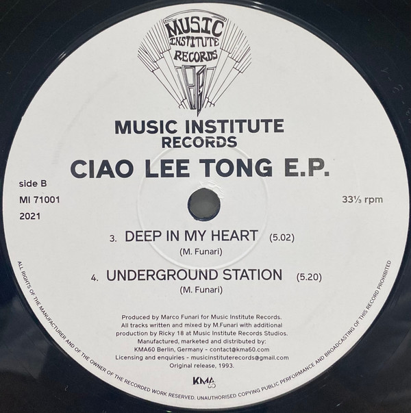 Ciao Lee Tong - Ciao Lee Tong EP | Music Institute Records (MI71001) - 3 Ciao Lee Tong - Ciao Lee Tong EP | Music Institute Records (MI71001) - 3