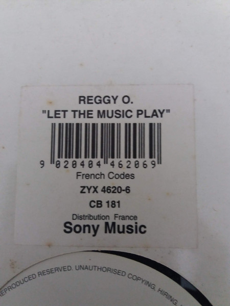 Reggy O. - Let The Music Play | ZYX Music (ZYX 7156-12) - 3