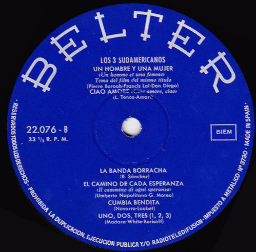 Los 3 Sudamericanos - Los 3 Sudamericanos | Belter (22.076) - 4