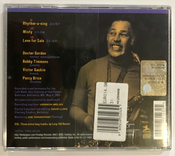 Dexter Gordon - XXL - Live At The Left Bank | Prestige (00025218312325) - 2
