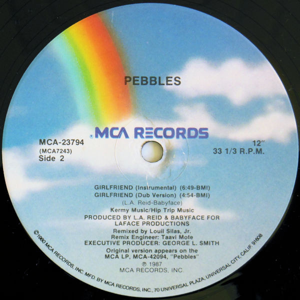 Pebbles - Girlfriend (Extended Version) | MCA Records (MCA-23794) - 3