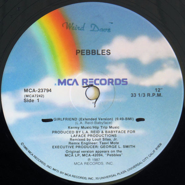 Pebbles - Girlfriend (Extended Version) | MCA Records (MCA-23794) - 2