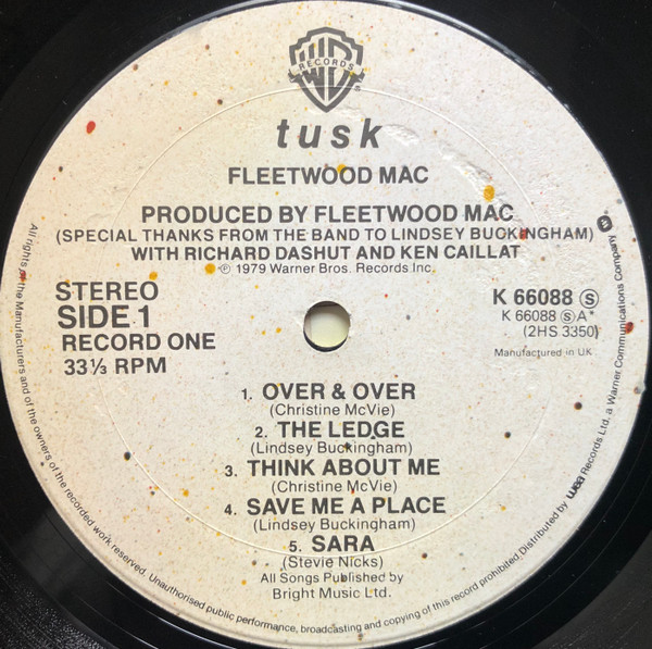 Fleetwood Mac - Tusk | Warner Bros. Records (K66088) - 3 Fleetwood Mac - Tusk | Warner Bros. Records (K66088) - 3