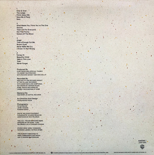 Fleetwood Mac - Tusk | Warner Bros. Records (K66088) - 2 Fleetwood Mac - Tusk | Warner Bros. Records (K66088) - 2