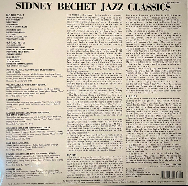 Sidney Bechet - Jazz Classics Volume 2 | Blue Note (BLP 1202) - 2 Sidney Bechet - Jazz Classics Volume 2 | Blue Note (BLP 1202) - 2