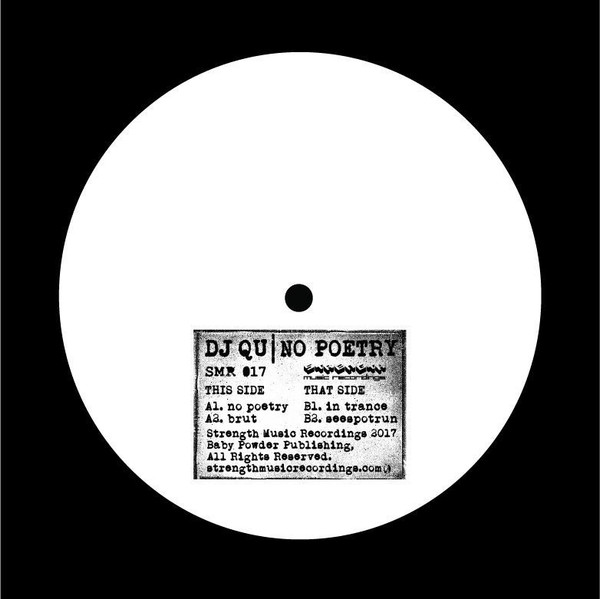 DJ Qu - No Poetry | Strength Music Recordings (SMR 017) - main DJ Qu - No Poetry | Strength Music Recordings (SMR 017) - main