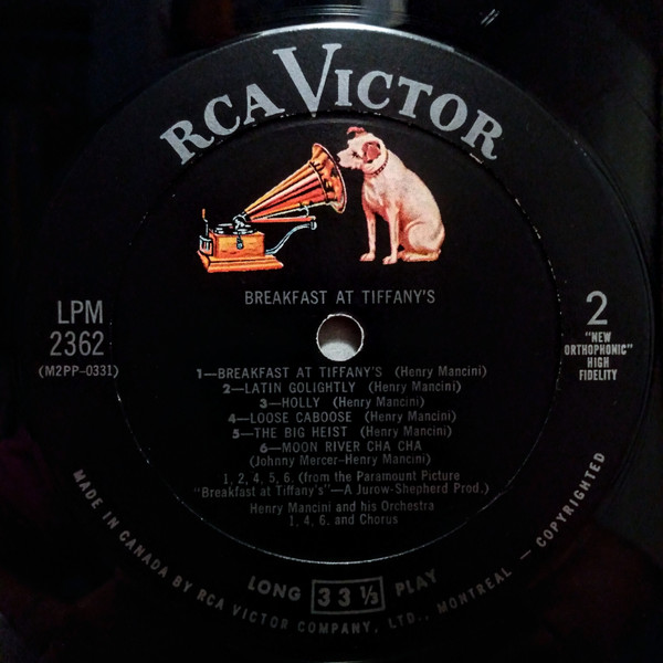 Henry Mancini - Breakfast At Tiffany's (Music From The Motion Picture Score) | RCA Victor (LPM-2362) - 4 Henry Mancini - Breakfast At Tiffany's (Music From The Motion Picture Score) | RCA Victor (LPM-2362) - 4