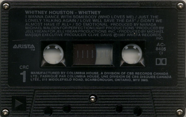 Whitney Houston - Whitney | Arista (AC-8405) - 3