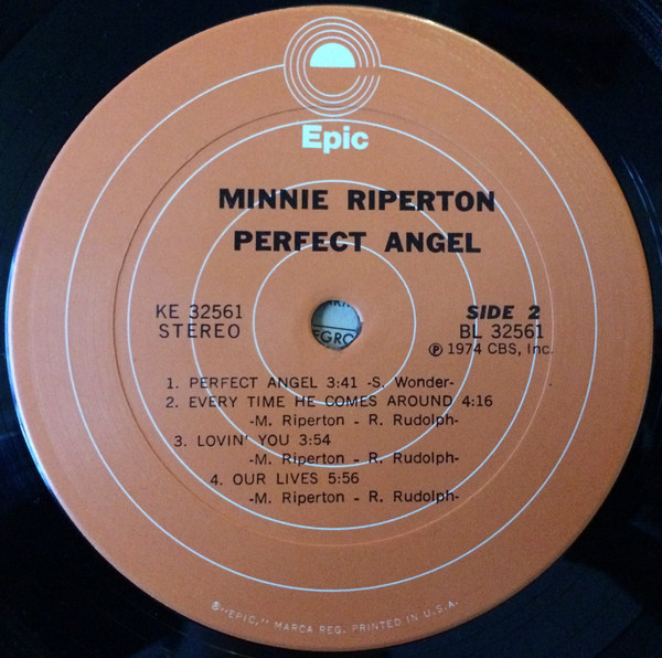Minnie Riperton - Perfect Angel | Epic (KE 32561) - 4