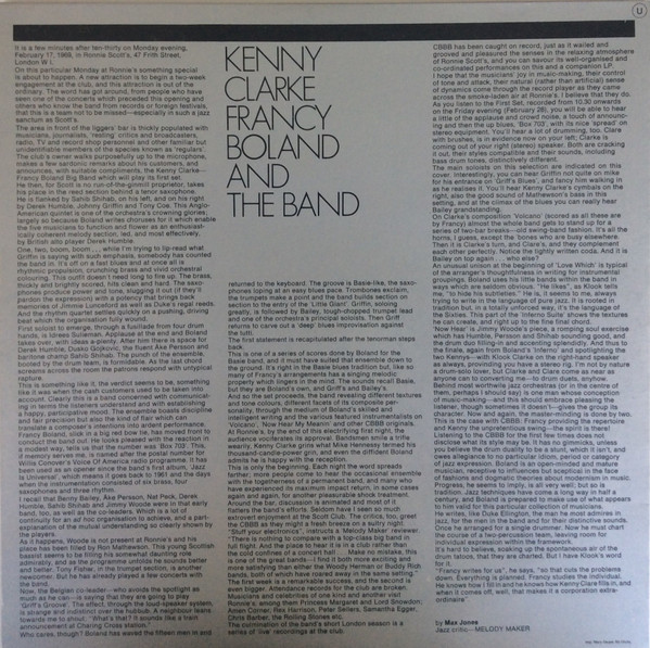 Clarke-Boland Big Band - Live At Ronnie's ; Album 1 ; Volcano | MPS Records (MPS 15 076) - 2