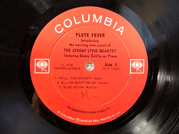 Jeremy Steig - Flute Fever | Columbia (CL 8936) - 4
