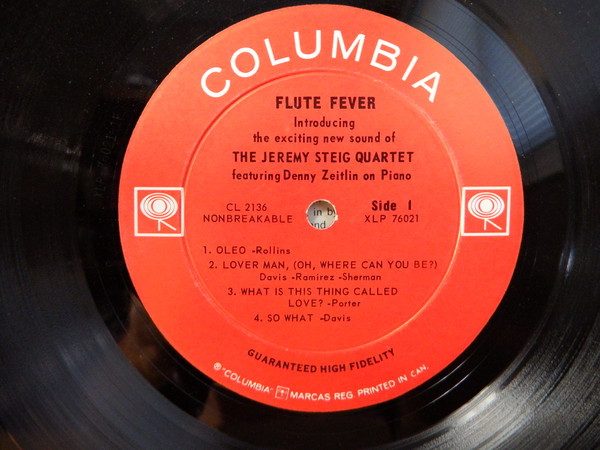 Jeremy Steig - Flute Fever | Columbia (CL 8936) - 3
