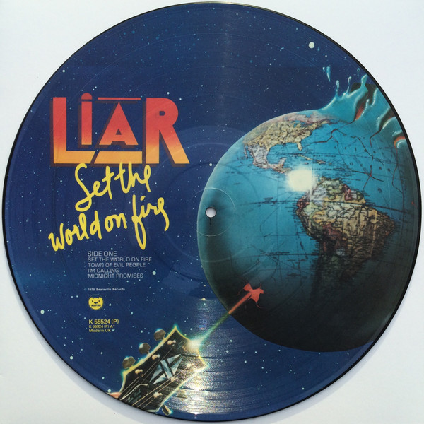 Liar - Set The World On Fire | Bearsville (K 55524(P))