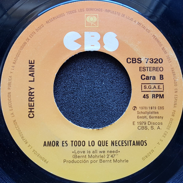 Cherry Laine - Sam El Pasota | CBS (CBS 7320) - 3 Cherry Laine - Sam El Pasota | CBS (CBS 7320) - 3