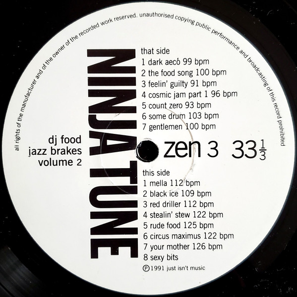 DJ Food - Jazz Brakes Volume 2 | Ninja Tune (zen 3) - 4 DJ Food - Jazz Brakes Volume 2 | Ninja Tune (zen 3) - 4