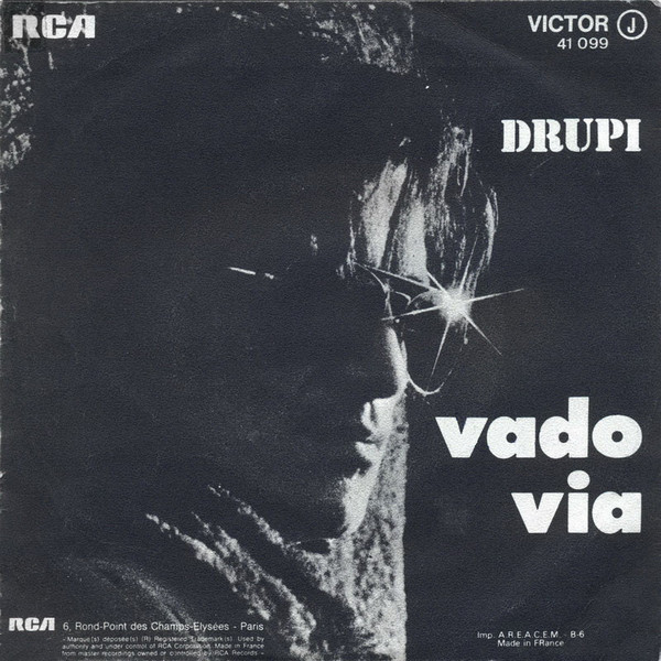 Drupi - Vado Via (Version Originale) | RCA Victor (41.099) - 2