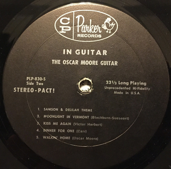 Oscar Moore - In Guitar | Charlie Parker Records (PLP 830S) - 4 Oscar Moore - In Guitar | Charlie Parker Records (PLP 830S) - 4