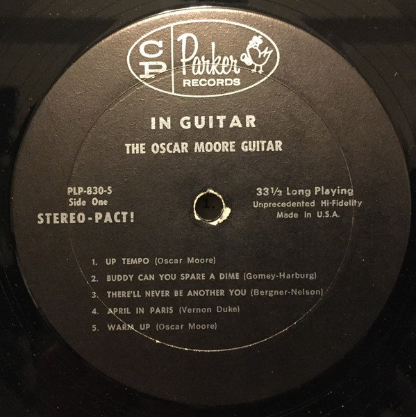 Oscar Moore - In Guitar | Charlie Parker Records (PLP 830S) - 3 Oscar Moore - In Guitar | Charlie Parker Records (PLP 830S) - 3