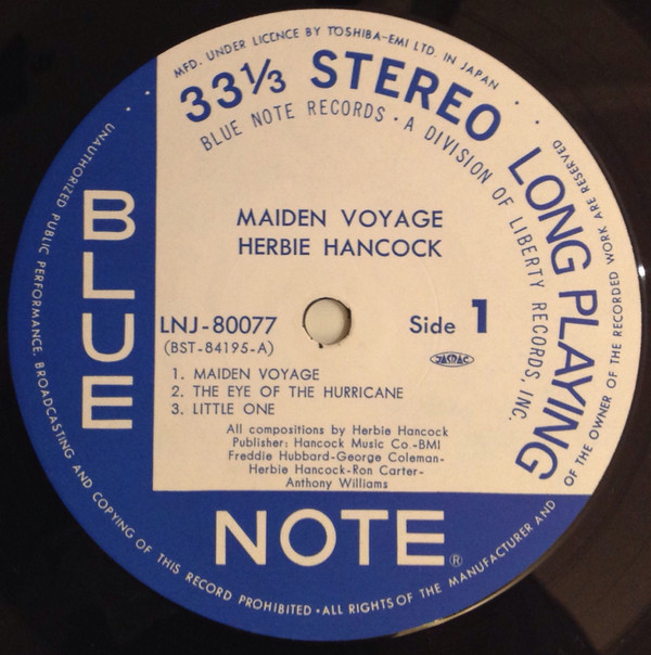 Herbie Hancock - Maiden Voyage | Blue Note (LNJ-80077) - 4