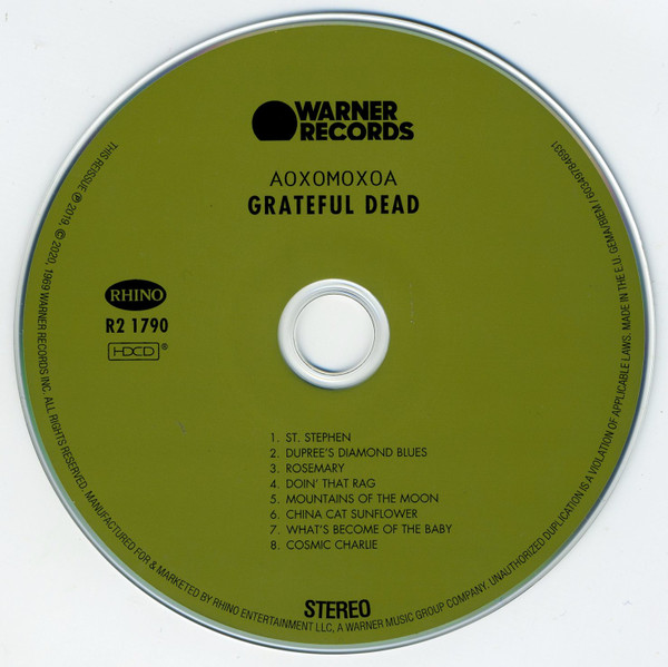 The Grateful Dead - Aoxomoxoa | Rhino Records (R2 1790) - 3