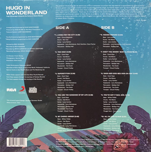 Hugo Montenegro - Hugo In Wonderland (Hugo Montenegro Interprets The Genius Of Stevie Wonder) | Nature Sounds (NSD-821)