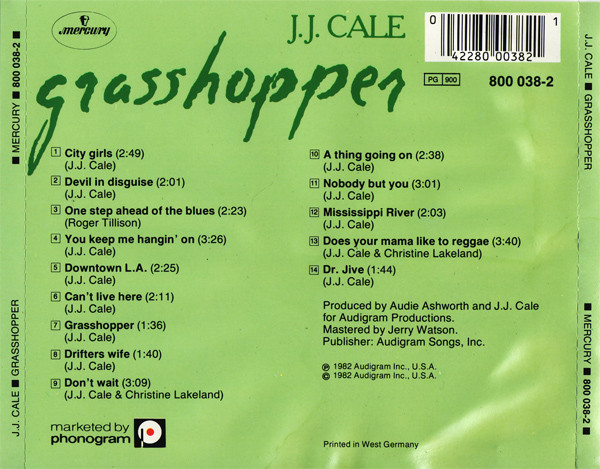 J.J. Cale - Grasshopper | Mercury (800 038-2) - 2 J.J. Cale - Grasshopper | Mercury (800 038-2) - 2
