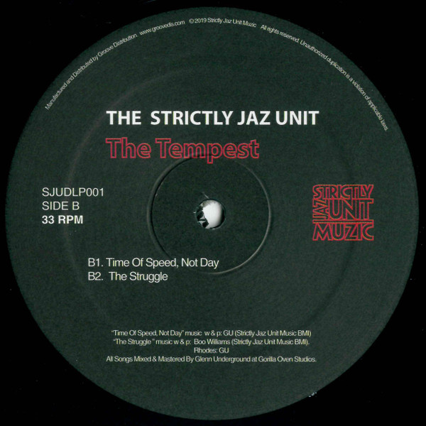 Strictly Jaz Unit - The Tempest | Strictly Jaz Unit Muzic (SJUDLP001) - 4 Strictly Jaz Unit - The Tempest | Strictly Jaz Unit Muzic (SJUDLP001) - 4