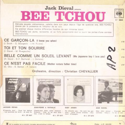 Bee Tchou - Ce Garçon La | CBS (EP 5664) - 2