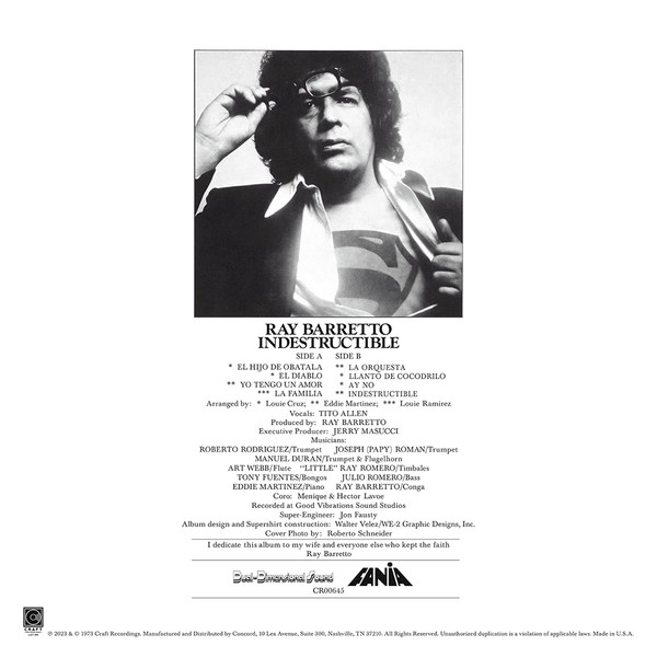 Ray Barretto - Indestructible | Craft Recordings (CR00645) - 2