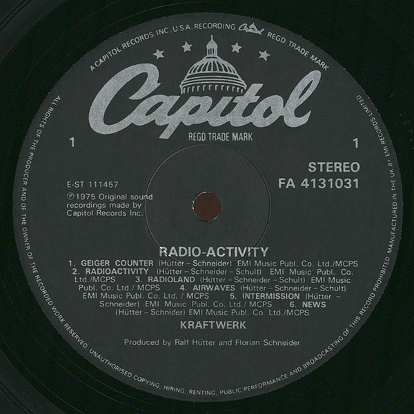 Kraftwerk - Radio-Activity | Fame (FA 41 31031) - 3