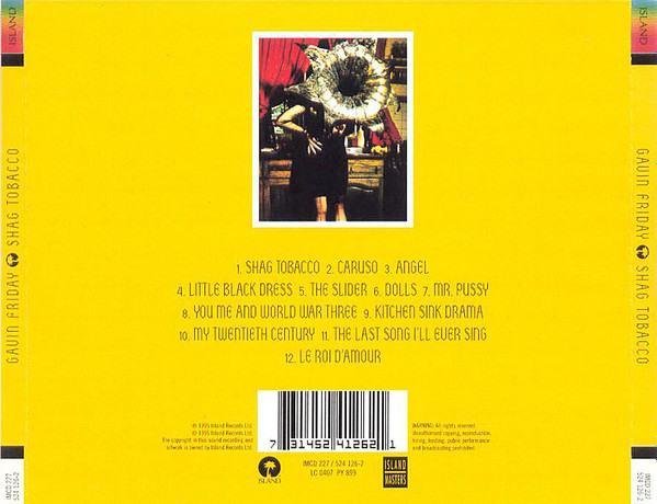 Gavin Friday - Shag Tobacco | Island Masters (IMCD 227) - 4