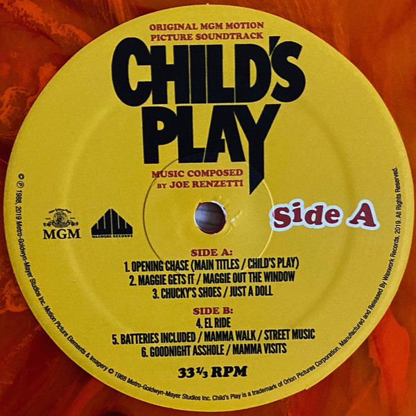 Joe Renzetti - Child's Play (Original MGM Motion Picture Soundtrack) | Waxwork Records (WW081) - 4