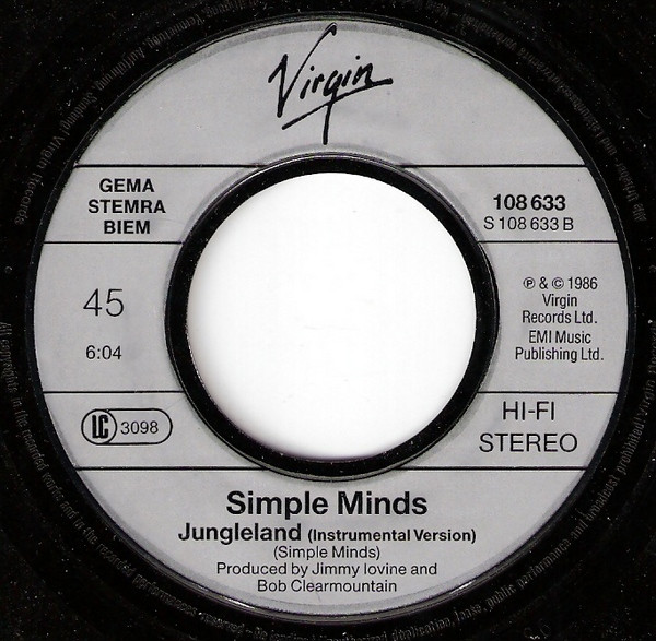 Simple Minds - Ghostdancing | Virgin (108 633) - 4