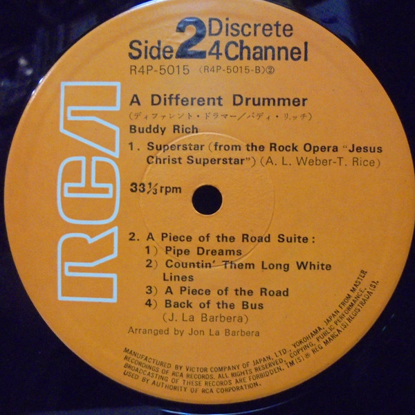 Buddy Rich - A Different Drummer | RCA (R4P-5015) - 4